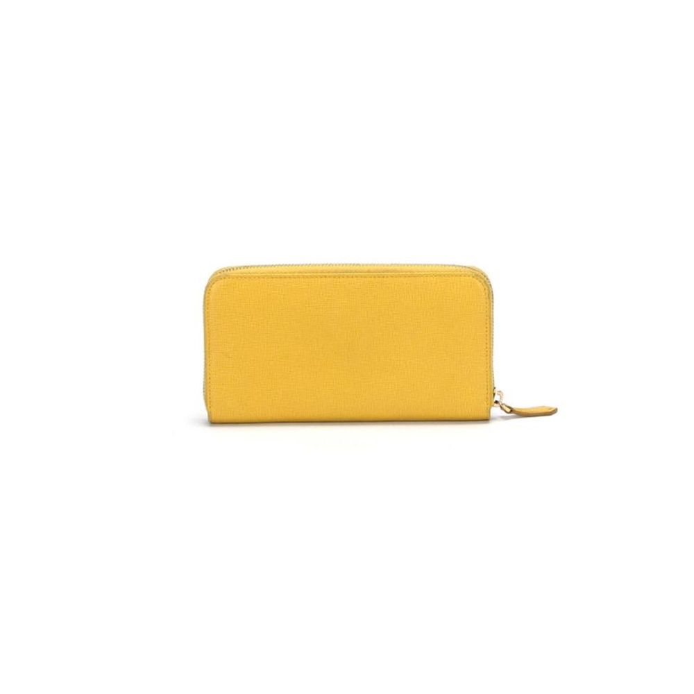 Pre Loved Fendi Yellow Leather Long Wallet in AB Condition - Picture 3 of 10